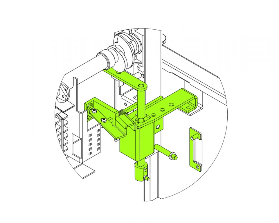 Блокировка нижней двери отсека, тип: МС.239.010