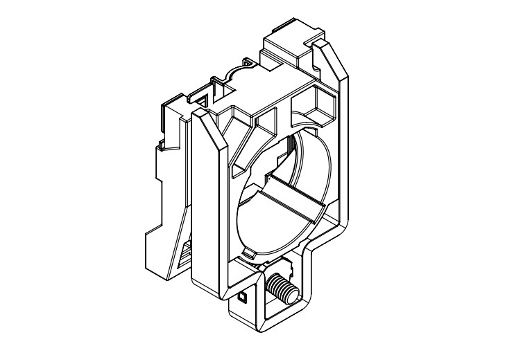 Держатель кнопки LAY4-B, металический