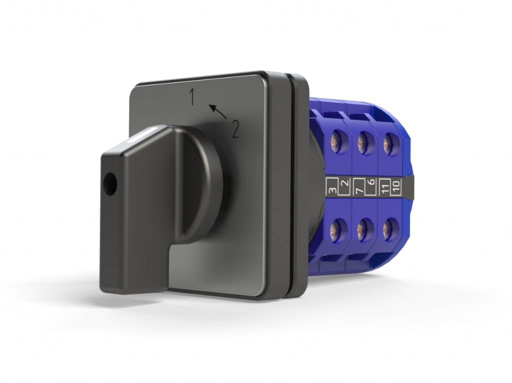 Переключатель кулачковый LW126-20 0-1, 20А, (схема 206)